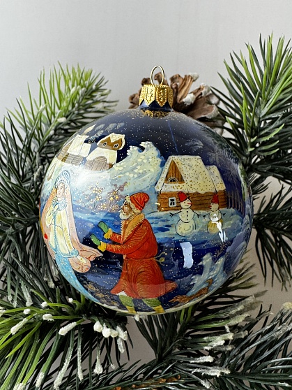 Встреча Морозко с Настенькой, Палех