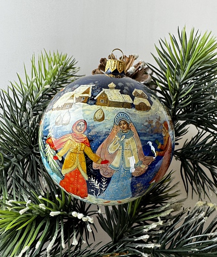 Встреча Морозко с Настенькой, Палех