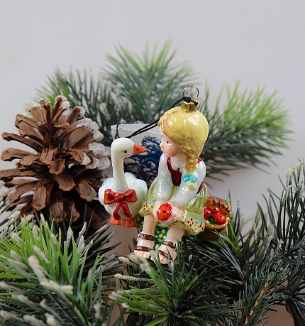 Девочка с гусем и лукошком, Mostowski