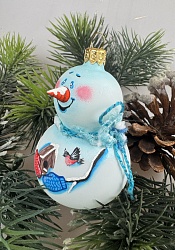 Формовая игрушка Снеговик со скворечником