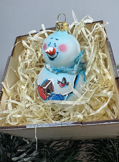 Формовая игрушка Снеговик со скворечником