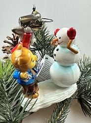 Мишка и заяц лепят снеговика, Mostowski